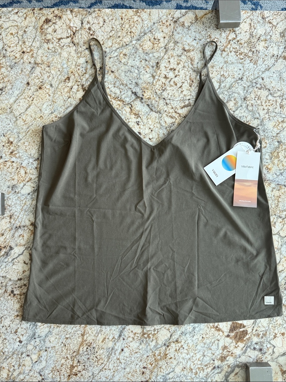 Vuori Villa Cami Dark Oregano XL NWT Silky Soft Stretch Cami Tank Top